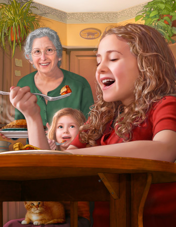 Gramma Darling, (Interior Illustration)