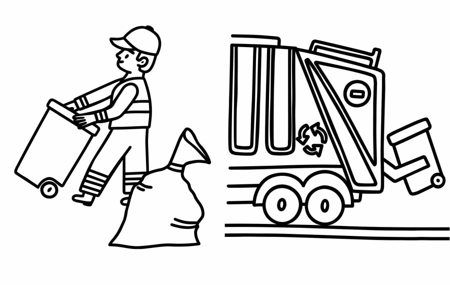 Princess & Trucks Colouring Books