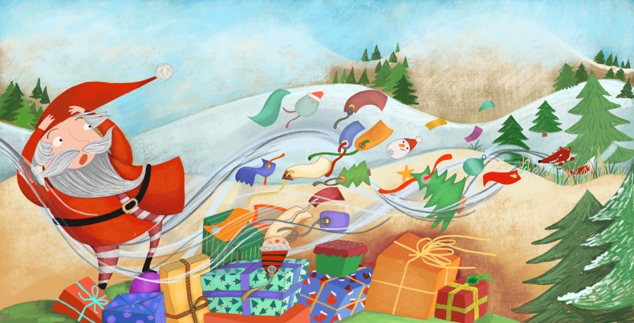 Christmas story - The cover - Santa