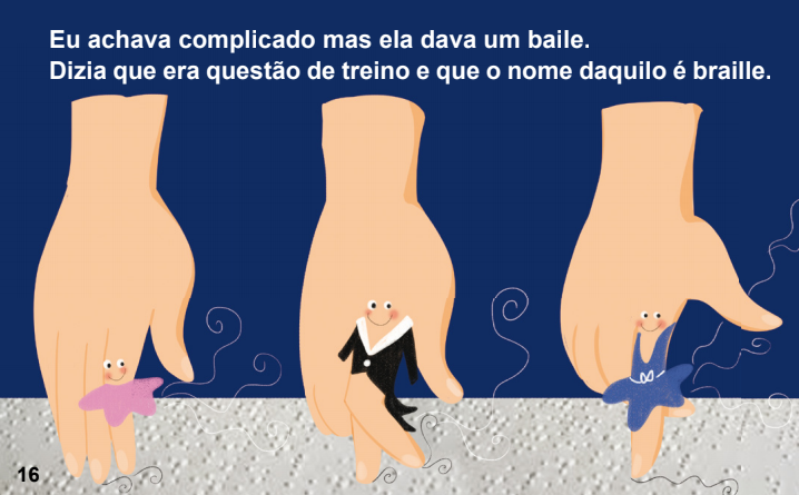 A book to children with visual impairments