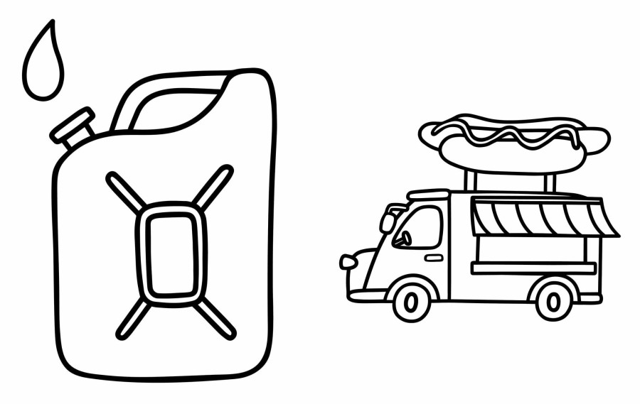 Princess & Trucks Colouring Books