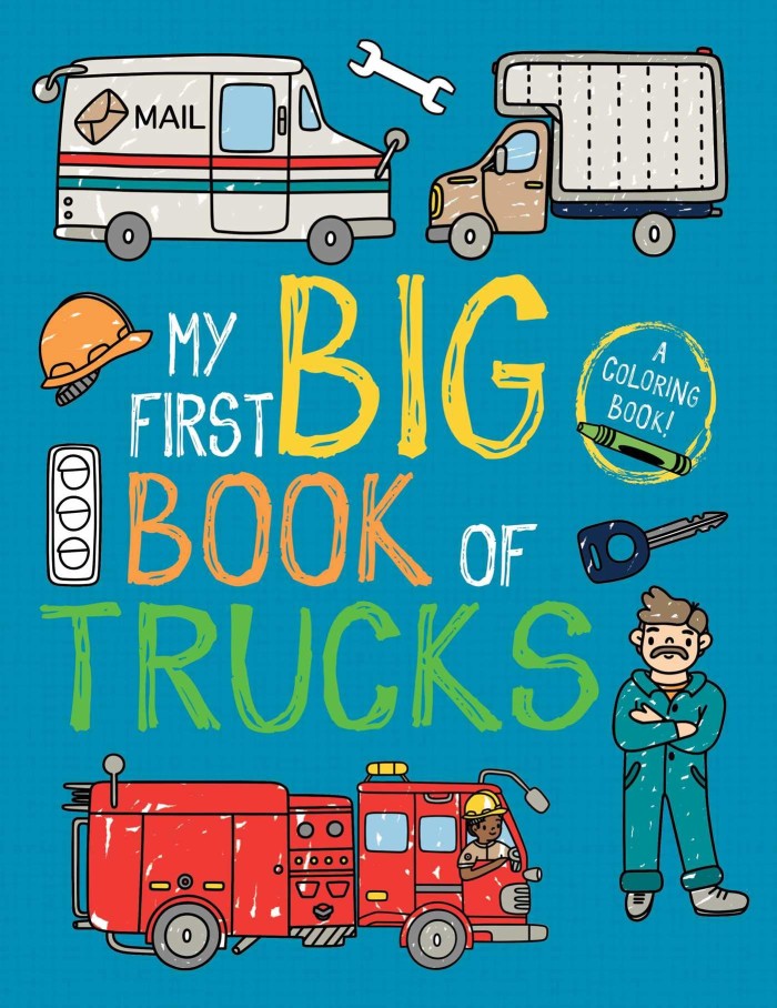 Princess & Trucks Colouring Books